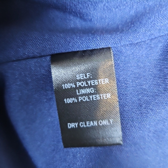 Lulus Heavenly Hues Gown Formal Dress Navy Blue Goddess V-Neck Maxi Chiffon M - Picture 15 of 16